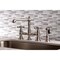 Kingston Brass KS7278AXBS English Country 8" Bridge Kitchen Faucet W/ Sprayer, Nickel KS7278AXBS - alternate 2
